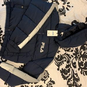 Never worn FILA puffer jacket